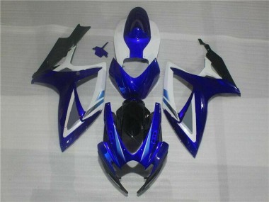 Kit Completo Carenagem Moto GSXR 600 / 750 K6 06-07 - Azul Branco