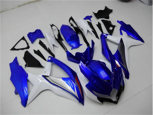 Kit Completo Carenagem Moto GSXR 600 / 750 K8 08-10 - Azul Branco Kit Completo Carenagem Moto GSXR 600 / 750 K8 08-10 - Azul Branco
