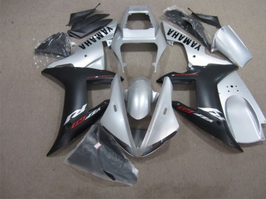 Kit Completo Carenagem Moto R1 02-03 - Preto Prata
