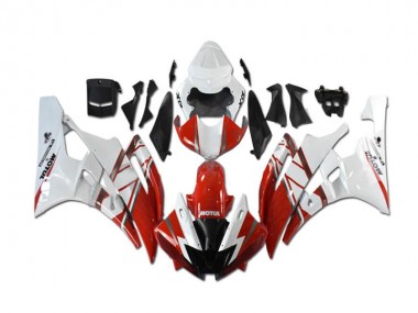 Kit Completo Carenagem Moto R1 07-08 - Vermelho Branco