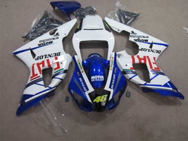 Kit Completo Carenagem Moto R1 09-11 - Azul Branco Motul Dunlop 46