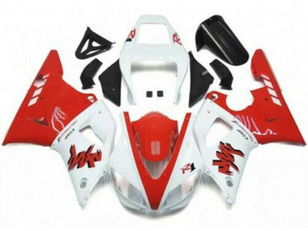 Kit Completo Carenagem Moto R1 98-99 - Vermelho Branco