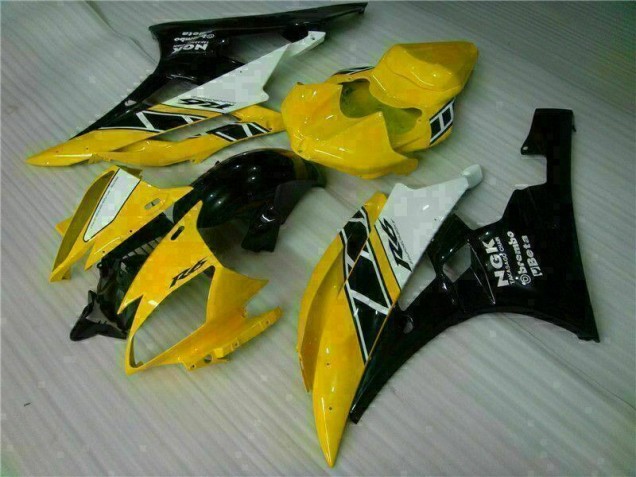Kit Completo Carenagem Moto R6 06-07 - Amarelo Preto