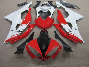 Kit Completo Carenagem Moto R6 08-16 - Vermelho Branco Preto
