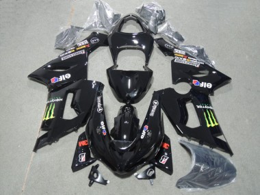 Kit Completo Carenagem Moto ZX6R 05-06 - Preto 3M Touch4 Monster