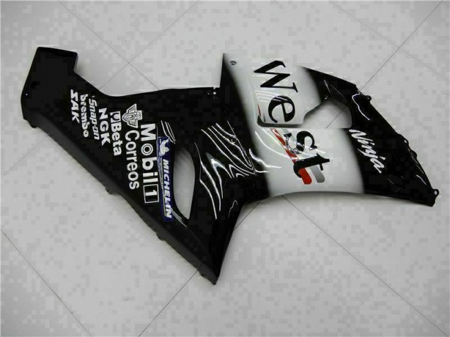 Kit Completo Carenagem Moto ZX6R 05-06 - Preto Kit Completo Carenagem Moto ZX6R 05-06 - Preto