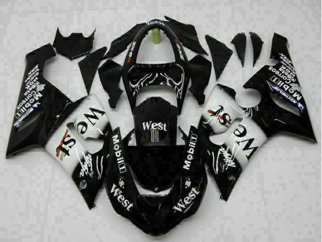 Kit Completo Carenagem Moto ZX6R 05-06 - Preto Kit Completo Carenagem Moto ZX6R 05-06 - Preto