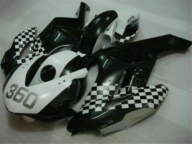 Kits Carenagem Moto CBR 1000RR 04-05 - Branco Preto