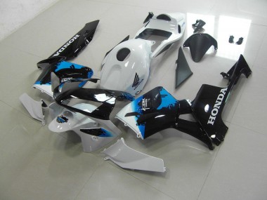 Kits Carenagem Moto CBR 600RR 03-04 - Branco Preto Azul