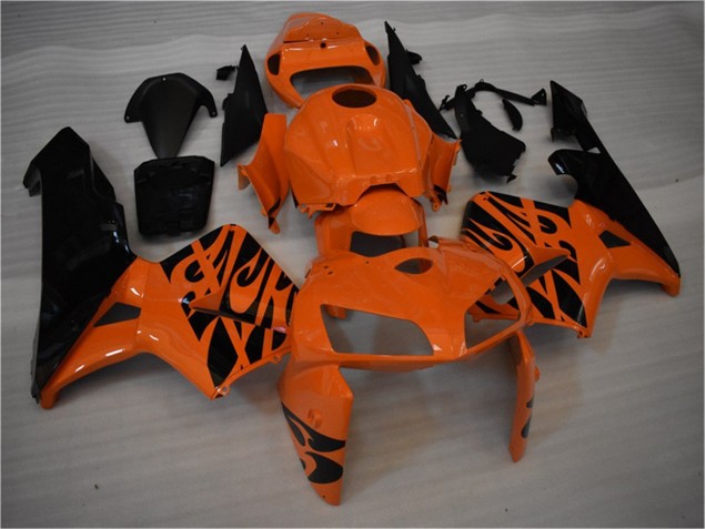 Kits Carenagem Moto CBR 600RR 05-06 - Laranja Preto Kits Carenagem Moto CBR 600RR 05-06 - Laranja Preto