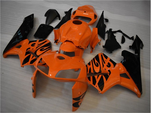 Kits Carenagem Moto CBR 600RR 05-06 - Laranja Preto Kits Carenagem Moto CBR 600RR 05-06 - Laranja Preto