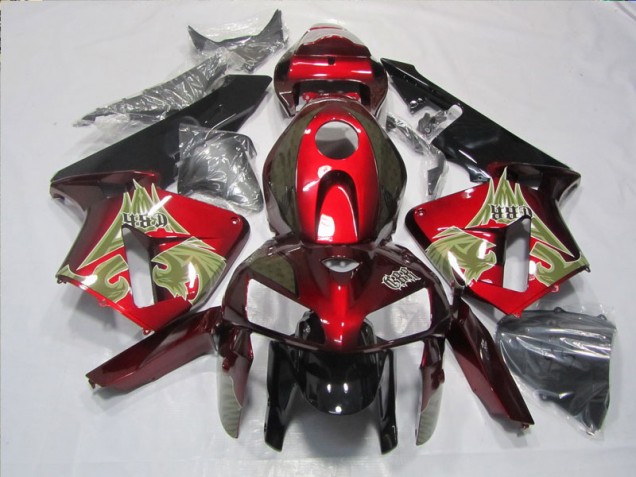 Kits Carenagem Moto CBR 600RR 05-06 - Preto Vermelho Kits Carenagem Moto CBR 600RR 05-06 - Preto Vermelho