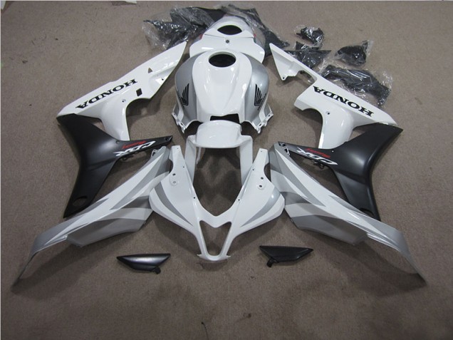 Kits Carenagem Moto CBR 600RR 07-08 - Branco Preto Kits Carenagem Moto CBR 600RR 07-08 - Branco Preto