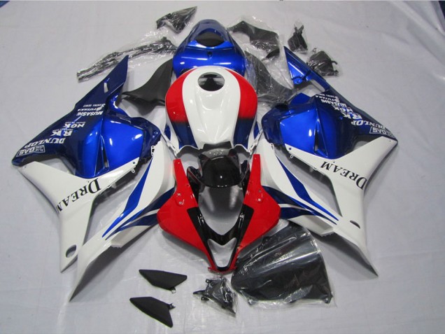 Kits Carenagem Moto CBR 600RR 09-12 - Branco Azul Vermelho DREAM Kits Carenagem Moto CBR 600RR 09-12 - Branco Azul Vermelho DREAM