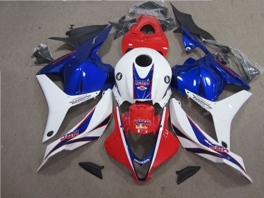 Kits Carenagem Moto CBR 600RR 09-12 - Vermelho Branco Azul HRC