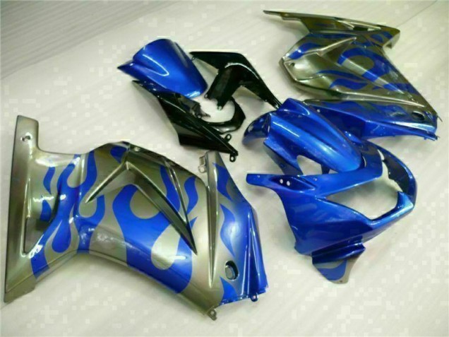 Kits Carenagem Moto EX250 08-12 - Azul Kits Carenagem Moto EX250 08-12 - Azul