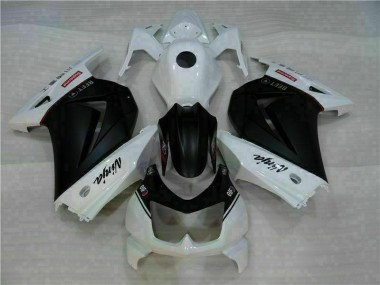 Kits Carenagem Moto EX250 08-12 - Branco Preto Ninja