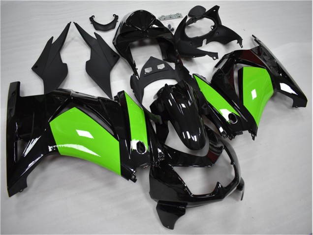 Kits Carenagem Moto EX250 08-12 - Preto Verde Kits Carenagem Moto EX250 08-12 - Preto Verde