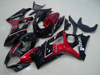 Kits Carenagem Moto GSXR 1000 K7 07-08 - Vermelho Preto