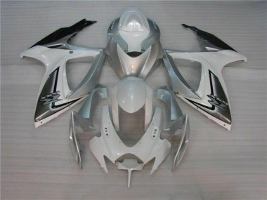 Kits Carenagem Moto GSXR 600 / 750 K6 06-07 - Branco Prata