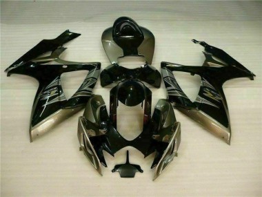 Kits Carenagem Moto GSXR 600 / 750 K6 06-07 - Preto Cinzento