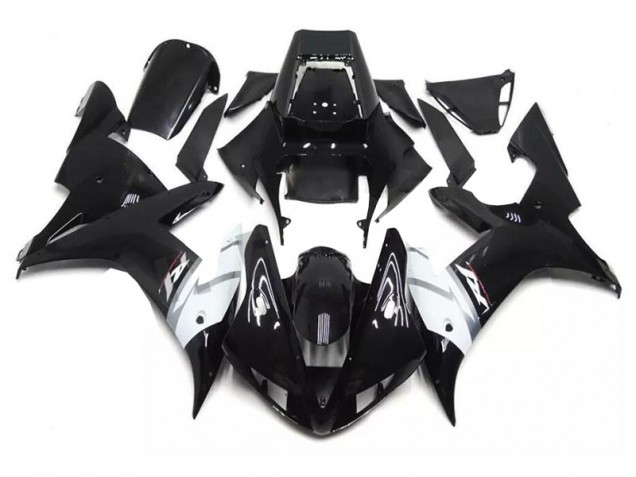 Kits Carenagem Moto R1 02-03 - Preto Branco
