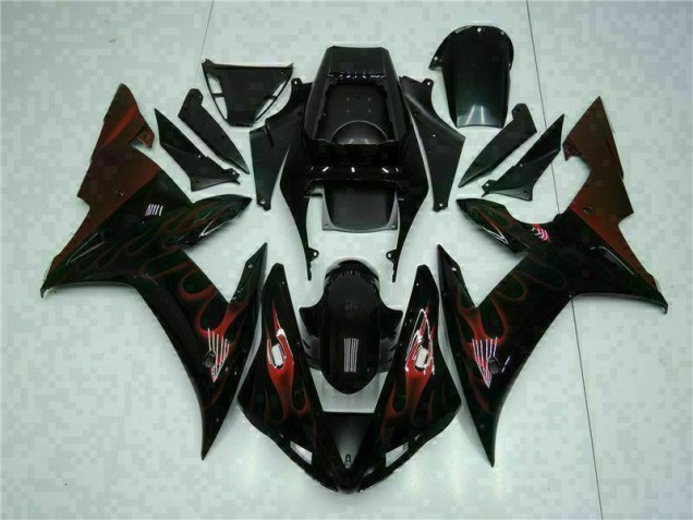 Kits Carenagem Moto R1 02-03 - Preto