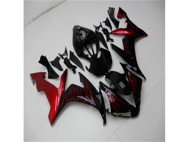 Kits Carenagem Moto R1 04-06 - Vermelho Preto Kits Carenagem Moto R1 04-06 - Vermelho Preto