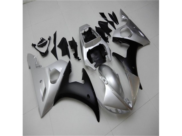 Kits Carenagem Moto R6 03-05 - Prata Preto