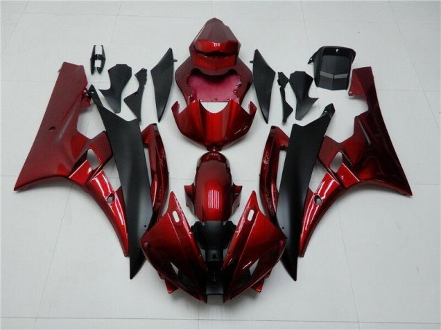 Kits Carenagem Moto R6 06-07 - Vermelho Preto