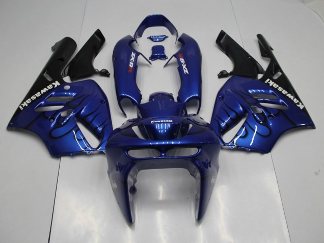 Kits Carenagem Moto ZX9R 94-97 - Azul Preto Chama Kits Carenagem Moto ZX9R 94-97 - Azul Preto Chama