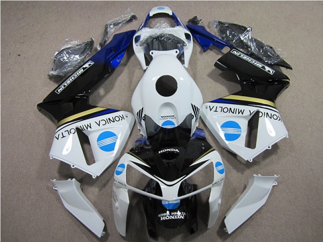 Kits Completo Carenagem Moto CBR 600RR 05-06 - Branco Azul Konica Minolta