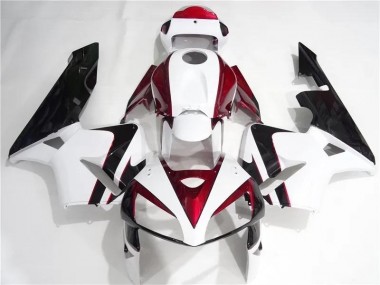 Kits Completo Carenagem Moto CBR 600RR 05-06 - Vermelho Branco Preto