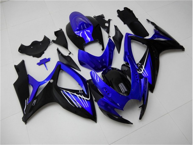 Kits Completo Carenagem Moto GSXR 600 / 750 K6 06-07 - Azul Preto Kits Completo Carenagem Moto GSXR 600 / 750 K6 06-07 - Azul Preto