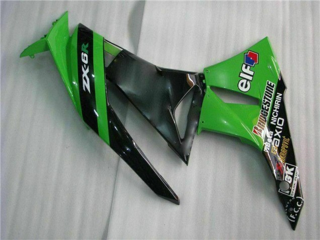 Kits Completo Carenagem Moto ZX6R 09-12 - Preto Verde Kits Completo Carenagem Moto ZX6R 09-12 - Preto Verde