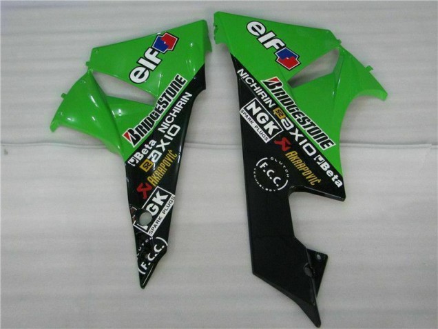 Kits Completo Carenagem Moto ZX6R 09-12 - Preto Verde Kits Completo Carenagem Moto ZX6R 09-12 - Preto Verde