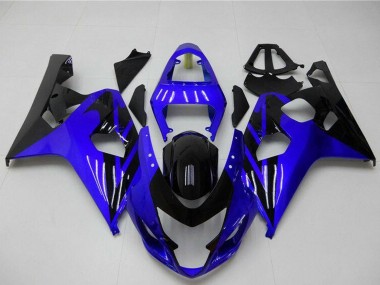 Carenagens Moto Suzuki GSXR 600/750 2004-2005 - Azul Preto Brilhante