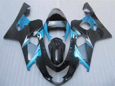 Carenagens Moto Suzuki GSXR 600/750 2004-2005 - Azul Branco Preto