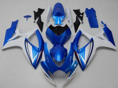 Carenagens Moto Suzuki GSXR 600/750 2006-2007 - Branco Azul