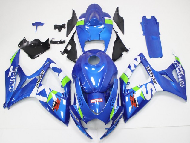 Carenagens Moto Suzuki GSXR 600/750 2006-2007 - Azul Branco Verde Vermelho