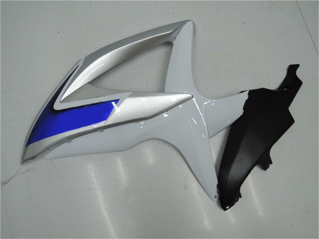 Carenagens Moto Suzuki GSXR 600/750 2008-2010 - Prata Branco Azul Preto