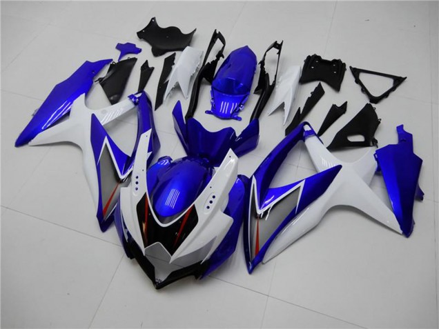 Carenagens Moto Suzuki GSXR 600/750 2008-2010 - Branco Azul Preto Vermelho Linha