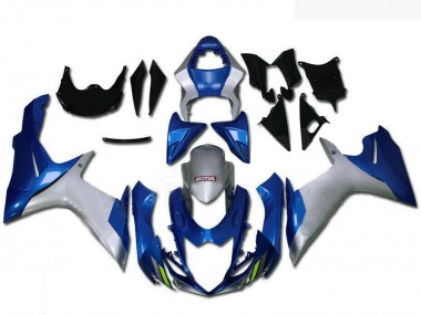 Carenagens Moto Suzuki GSXR 600/750 2011-2024 - Prata Azul