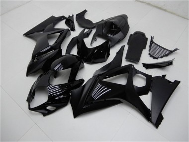Carenagens Moto Suzuki GSXR 1000 2007-2008 - Preto Brilhante Preto Fosco No Decal
