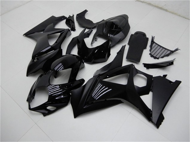 Carenagens Moto Suzuki GSXR 1000 2007-2008 - Preto Brilhante Preto Fosco No Decal