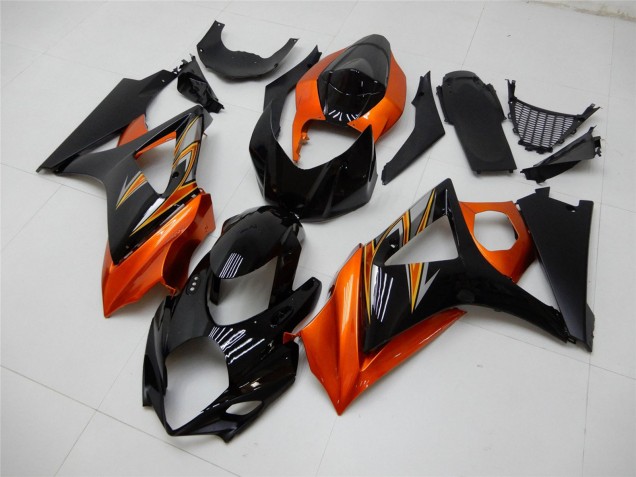 Carenagem Moto Suzuki GSXR 1000 2007-2008 - Laranja Preto