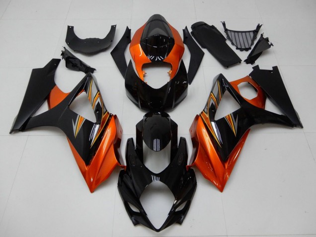 Carenagem Moto Suzuki GSXR 1000 2007-2008 - Laranja Preto