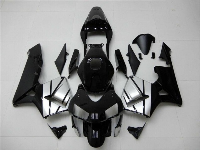 Carenagens Moto Honda CBR600RR 2003-2004 - Prata Preto Brilhante Listra