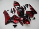 Carenagens Moto Honda CBR600RR 2003-2004 - Vermelho Preto Fosco Listra