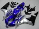 Carenagens Moto Honda CBR600RR 2007-2008 - Prata Azul Preto Brilhante OEM Estilo